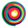 Скакалка для художественной гимнастики утяжеленная семицветная INDIGO