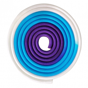 Скакалка для художественной гимнастики утяжеленная трехцветная INDIGO